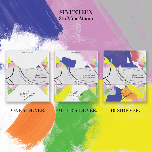 SEVENTEEN - Mini Album Vol. 8: Your Choice [Random shipment from ONE SIDE/OTHER SIDE/BESIDE ver.]