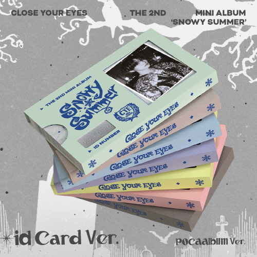 CLOSE YOUR EYES - The 2nd Mini Album 'Snowy Summer' [ID Card Ver.](POCAALBUM) [1 Random Version out of 7]