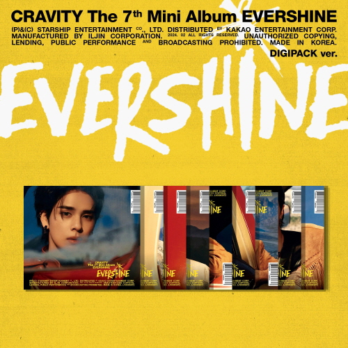 CRAVITY - 7th Mini Album : EVERSHINE [DIGIPACK VER.][1 out of 9 versions will be sent]
