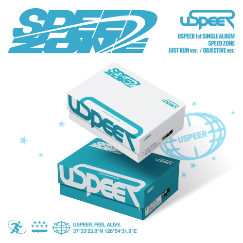 USPEER - 1st SINGLE ALBUM [SPEED ZONE] [Random shipment of 1 out of 2 types]