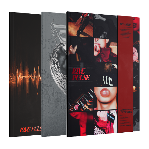 Treasure (TREASURE) - TREASURE 3rd MINI ALBUM [LOVE PULSE] METAL / STREET / ROCKCHIC VER. SET