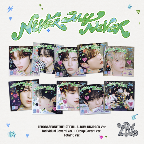 ZEROBASEONE - THE 1ST FULL ALBUM [NEVER SAY NEVER][DIGIPACK Ver.][10ea SET]