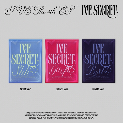 IVE - THE 4th EP : IVE SECRET [3-Type SET]