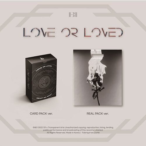 B.I - Love or Loved Part.1 [Random shipment of 1 out of 2 types]